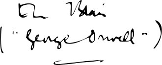 امضا جورج ارول