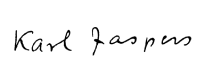 امضا کارل یاسپرس